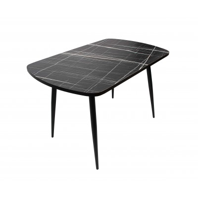 Стол ВВР Пластиковый Черный тунис/черный конус 110/70